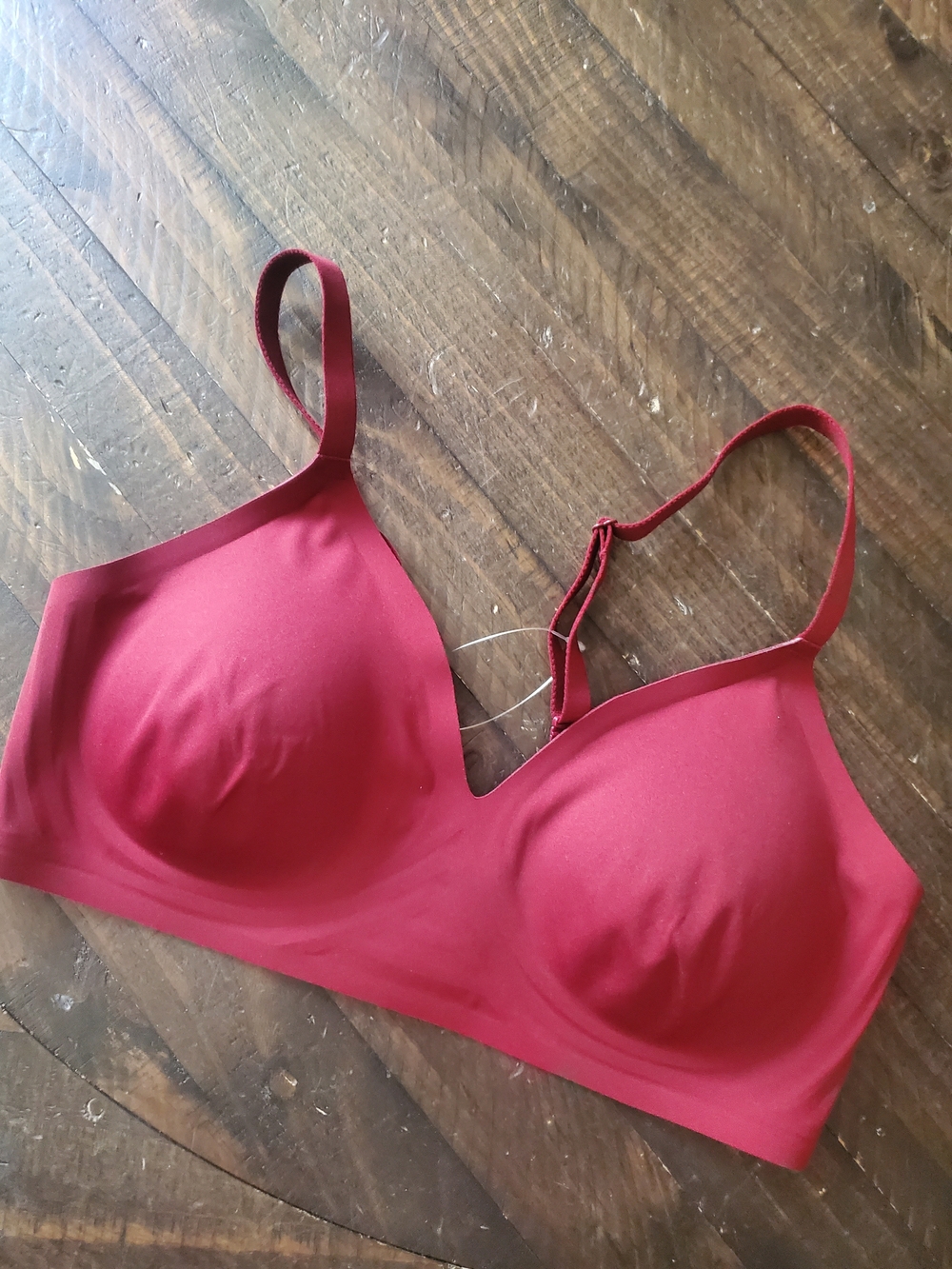 Auden Burgundy Seamless Wireless Bra